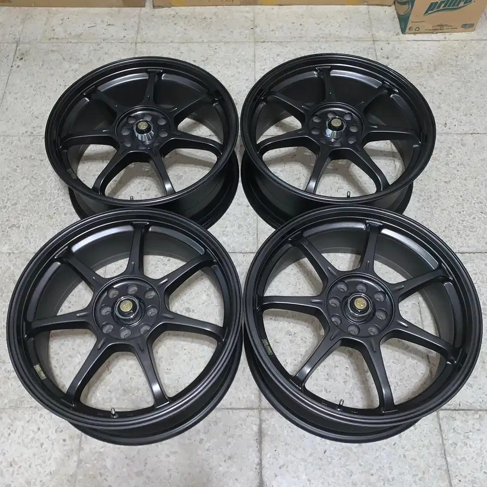 Original Enkei Tuning RS7 Ring 18 4x100 4x114 Velg Ori JDM Racing R18