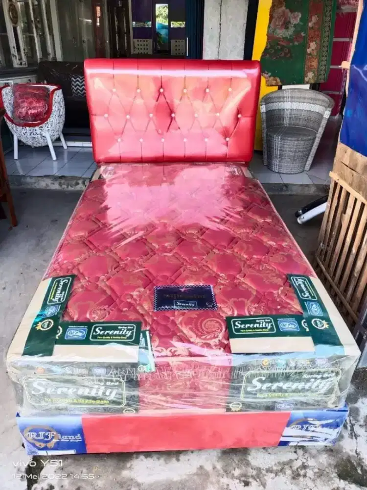 1 SET SPRING BED ELITE UK 120 X 200 CM