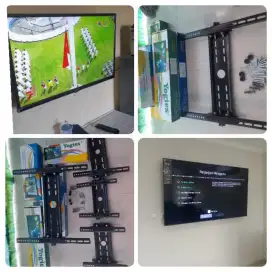 Bracket tv led /bongkar dan pasang bracket