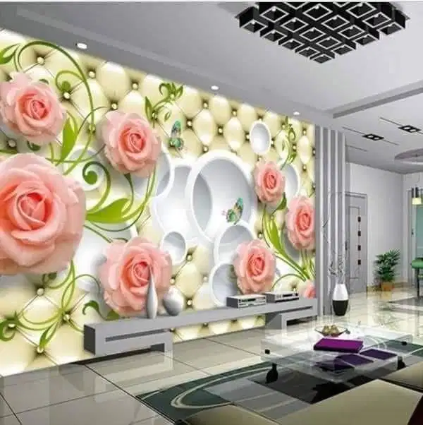 Pesan wallpaper dinding 3d custom toko jual dan pasang gorden murah