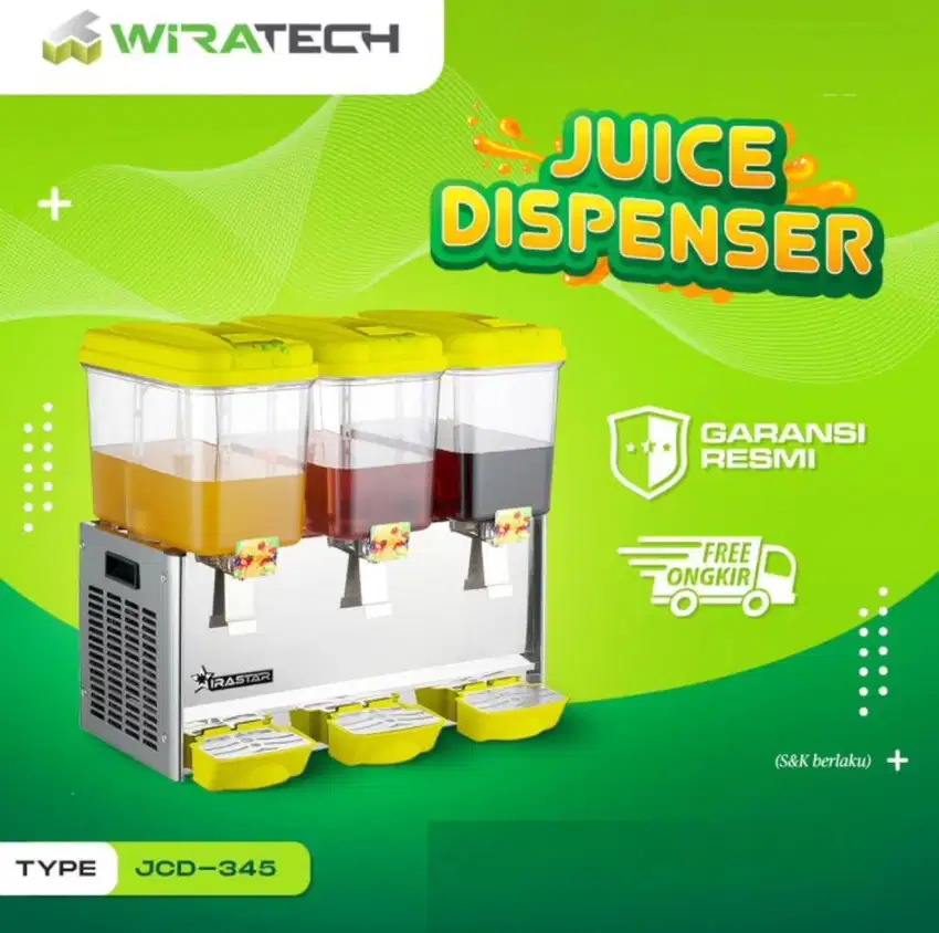 Juice Dispenser 3 Tabung - Dispenser Kopi Teh Jus