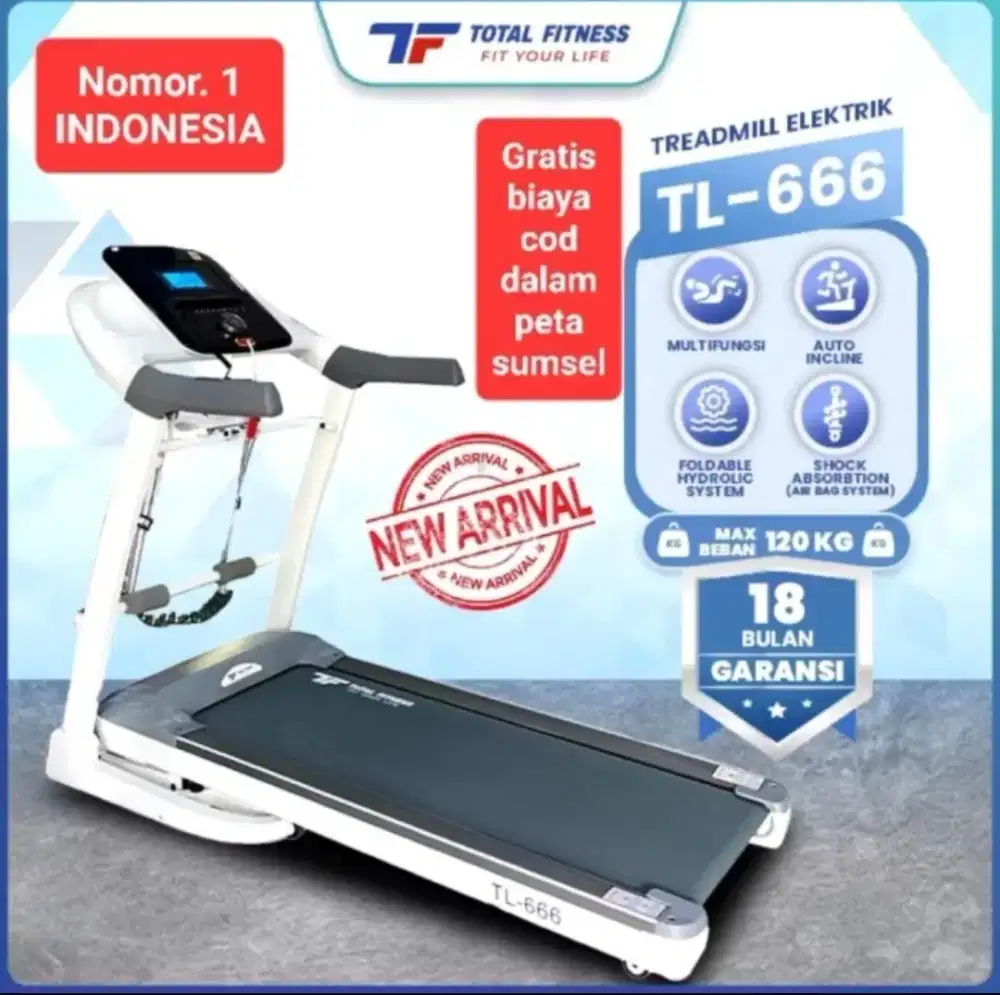 Treadmill Elektrik Total Fitness TL-666