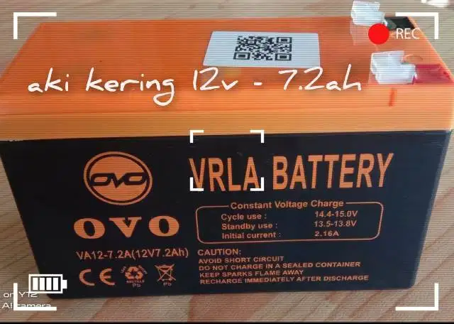 Baterai/Batrey UPS OVO AKI Kering 12V 7.2AH BISA COD
