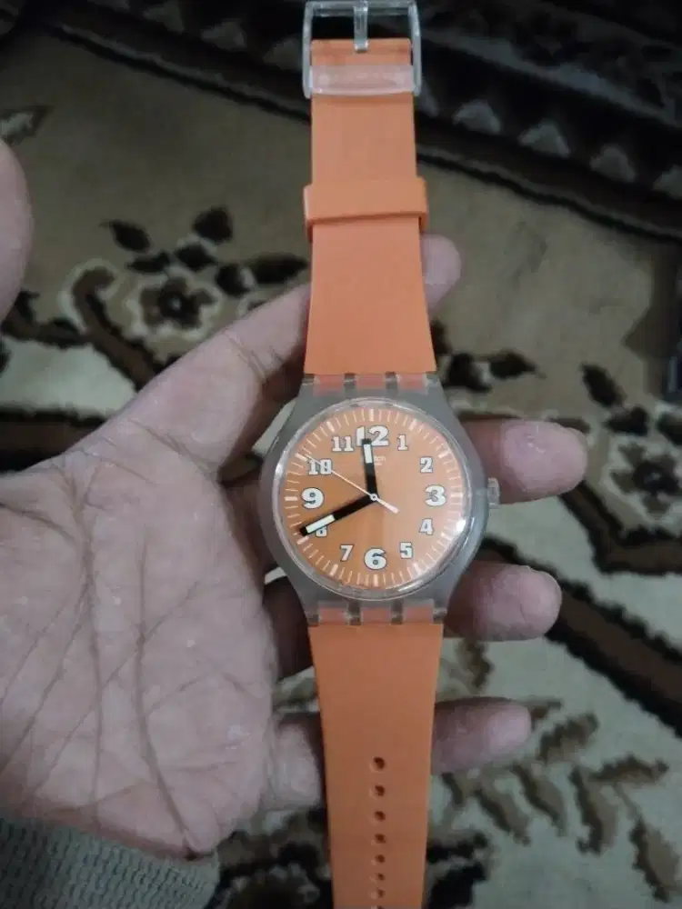 Jam tangan Swatch Squeezed Pumpkins (nomor model SUDK102)