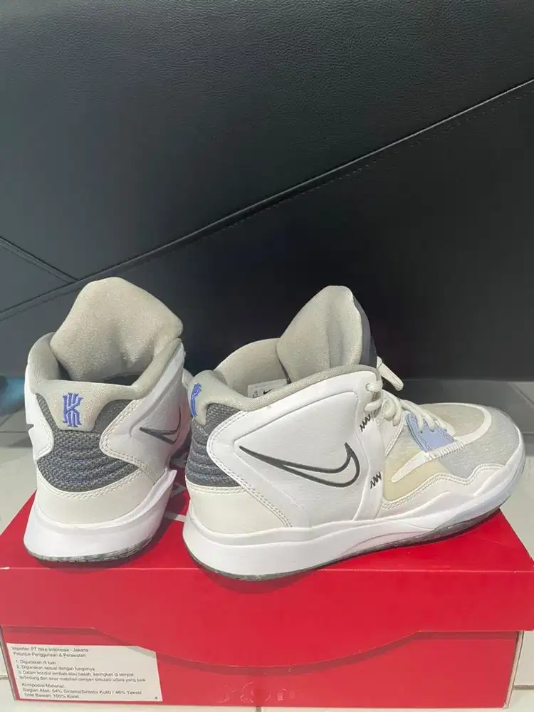 Preloved Nike Kyrie Infinity(GS)White/ Iron Grey-Light Marine Like New