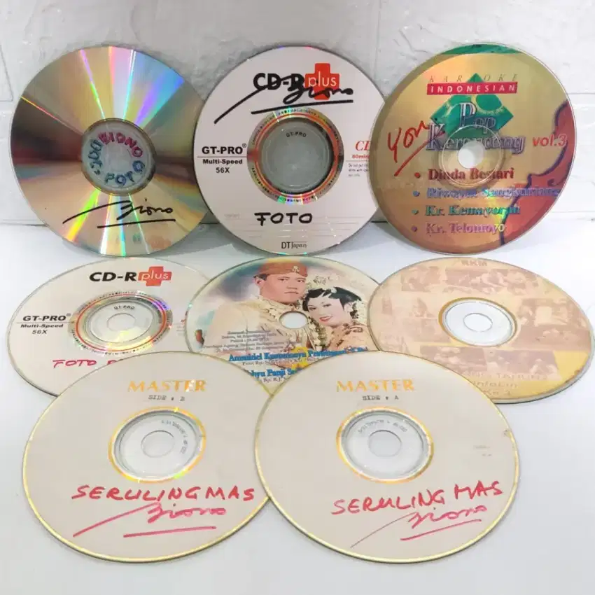 (COD) Kaset CD DVD VCD Rusak Bekas/Preloved Untuk Kerajinan Tangan