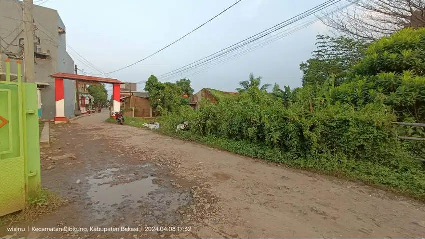 Tanah sekitar Pasar Induk Cibitung Sebelah Perumahan Pondok Tanah Mas