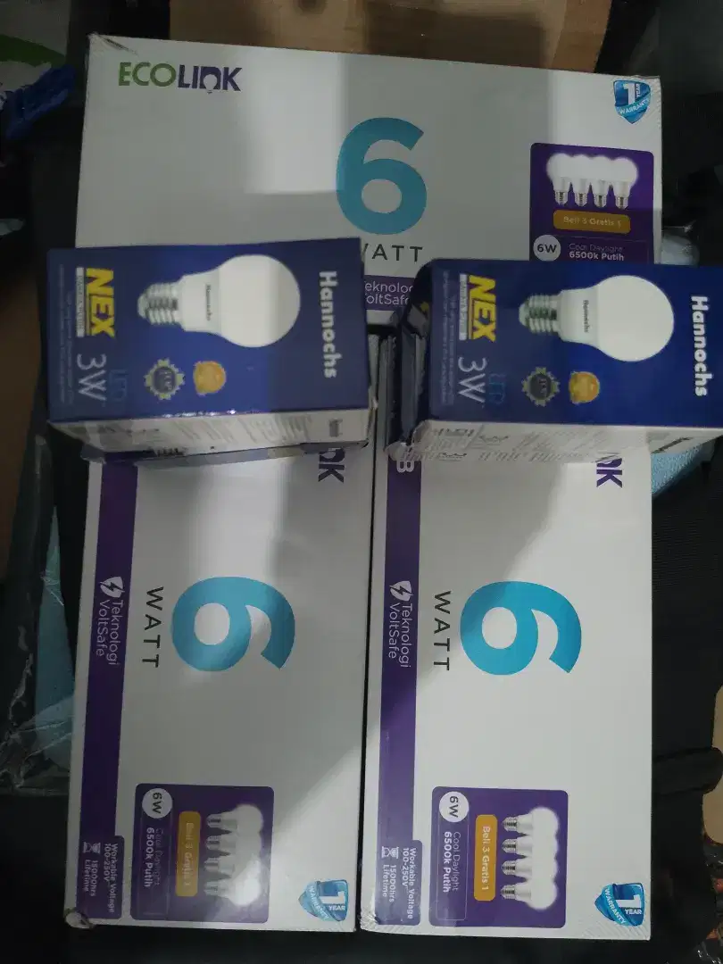 SDH PAS NET borongan lampu LED  Ecolink Philips hannochs 16pcs
