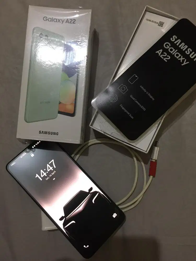 Samsung a22 4g lte 12/128gb fullset no minus