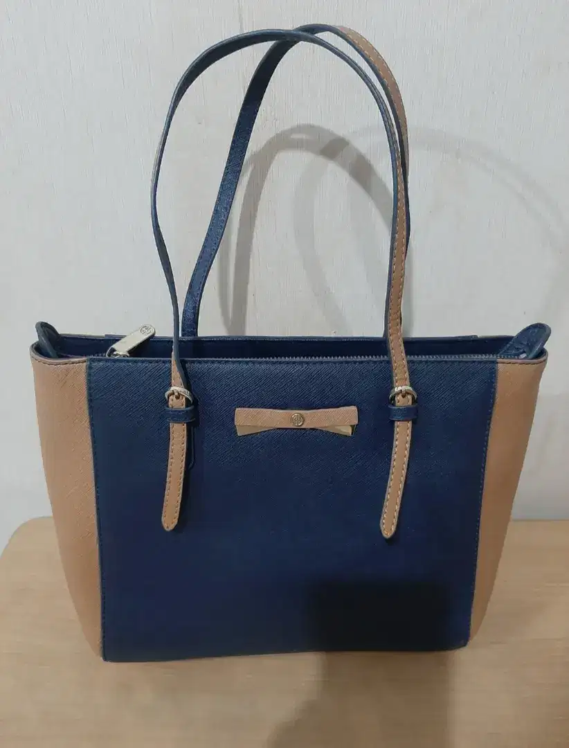 Tas wanita elegant kombinasi brown navy