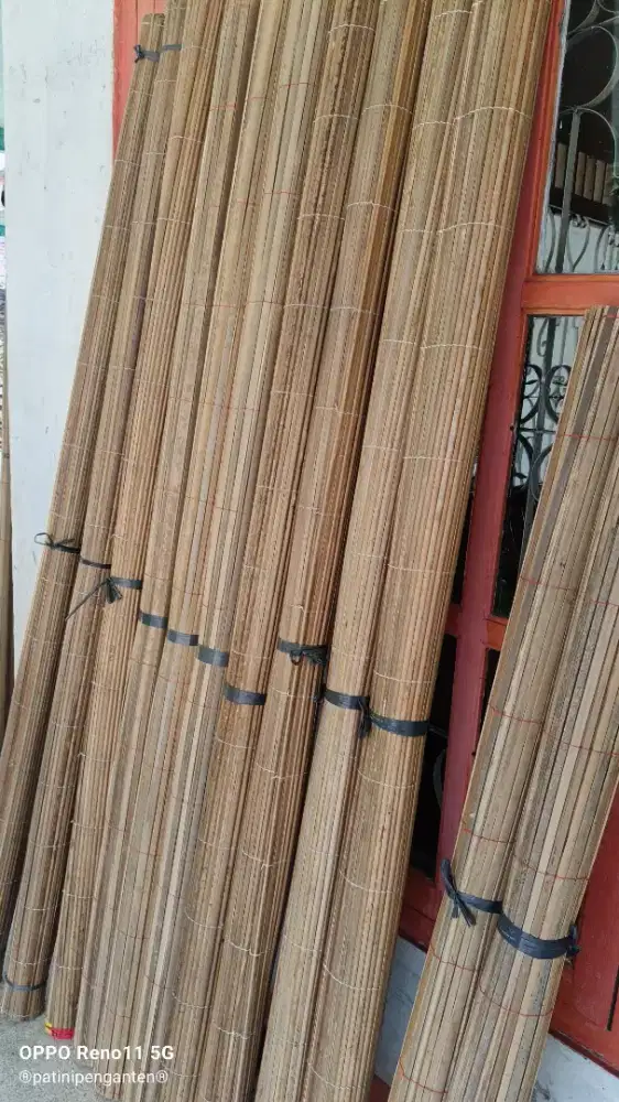 Tirai kerei bambu sawet