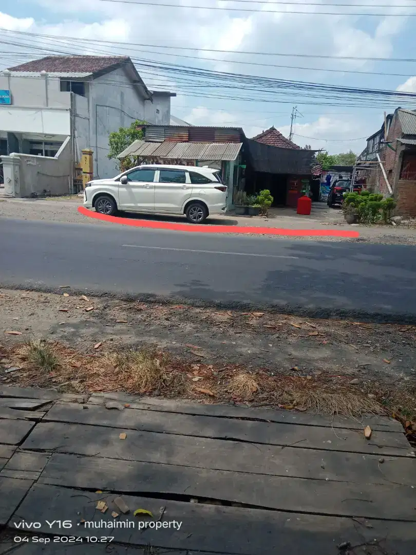 Di jual cepat tanah pinggir jl. Utama propinsi Demak kudus