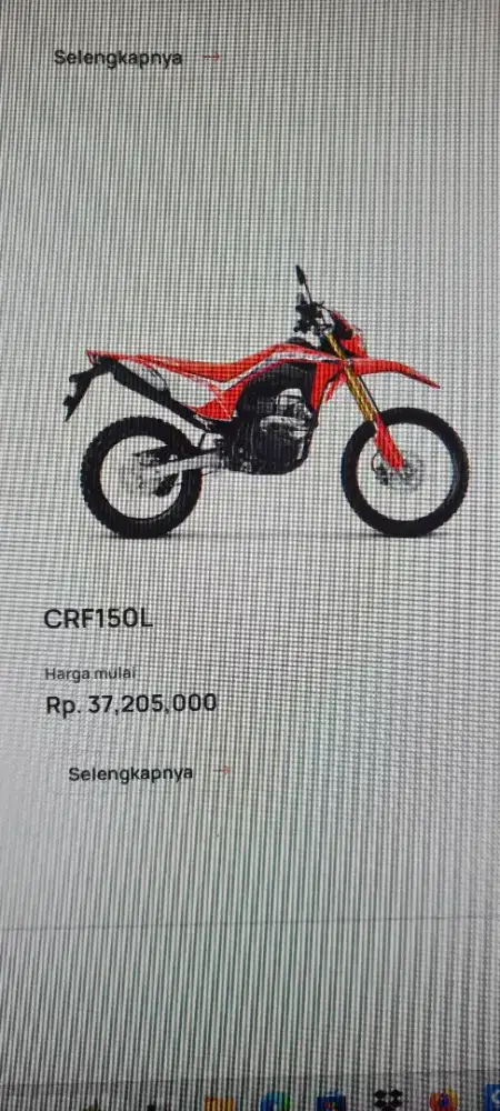 Jual atau tukar tambah CRF150 L 2023 like new dengan Nmax
