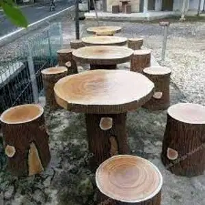 Meja dan Bangku Taman Motif 1 Aeisthetic