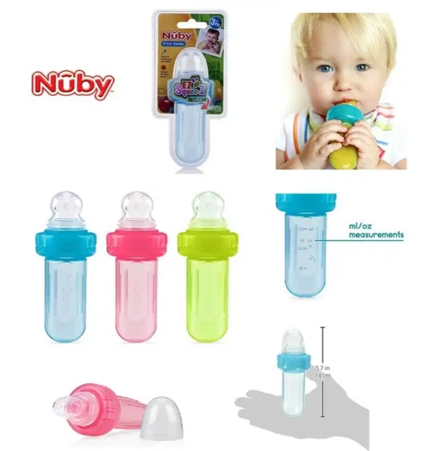 NUBY Mini Squeeze Feeder Baby Food Feeder Fruit Feeder - Prelove