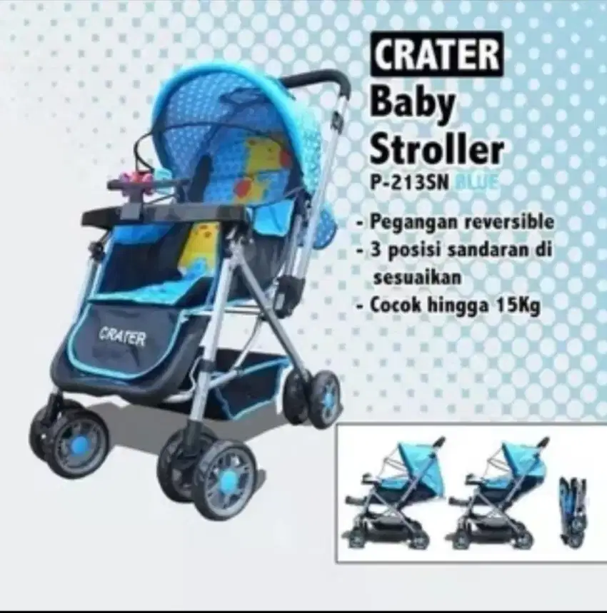 Stroller bayi dorongan bayi merek crater