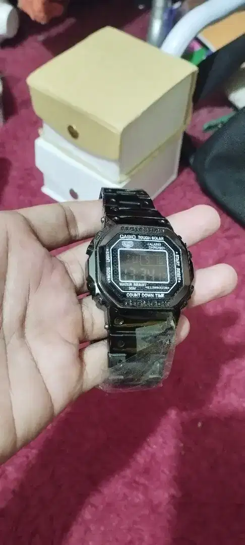 G shock casio rantai solid lenkap kotak