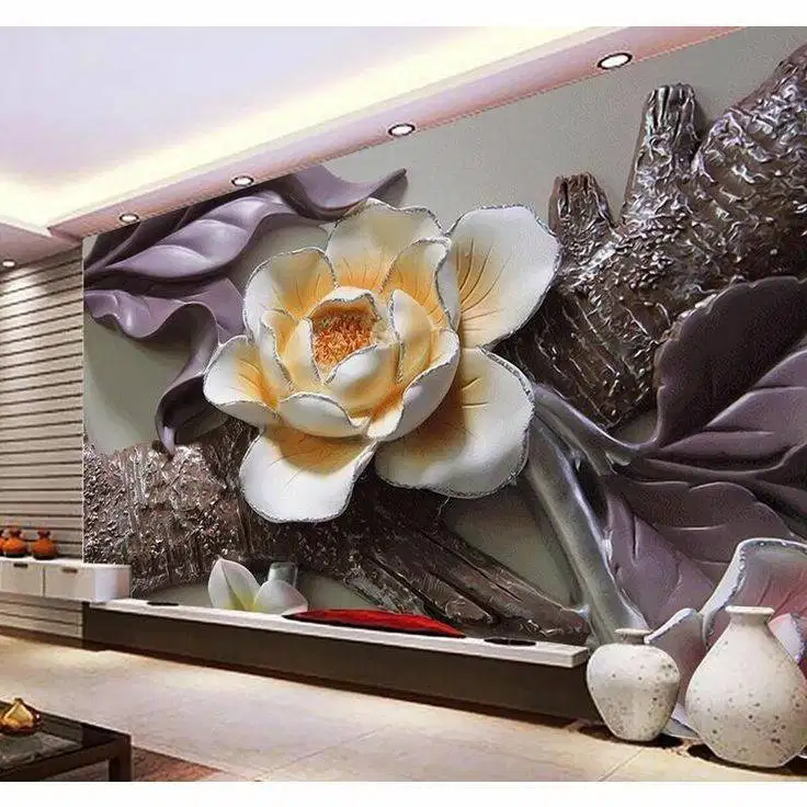 Pesan wallpaper dinding 3d custom toko jual dan pasang gorden murah