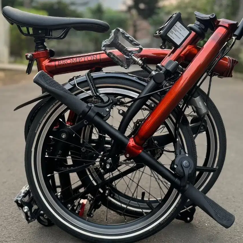 Brompton P line titanium 4 speed flame lacquer 2023