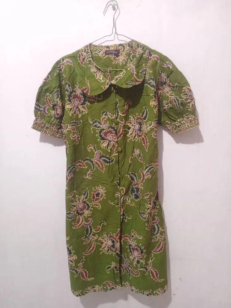 Dress Wanita Motif Batik Ukuran All Size