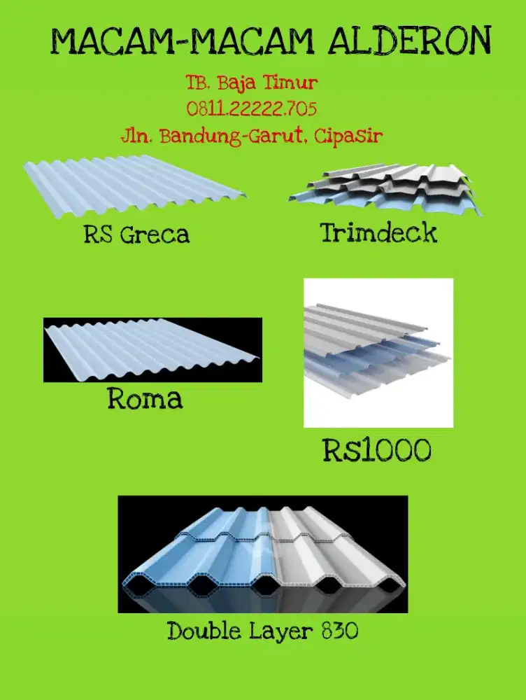 Atap Alderon Double dan RS