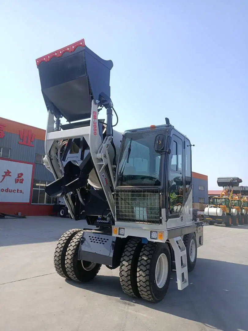 Self Loading concrete mixer, mobil cor output 3.5m3 mesin 3in1 Efisien