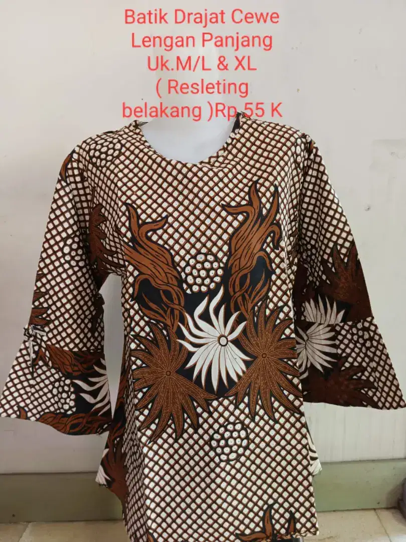 Baju Batik Drajat Wanita (Resleting Belakang)