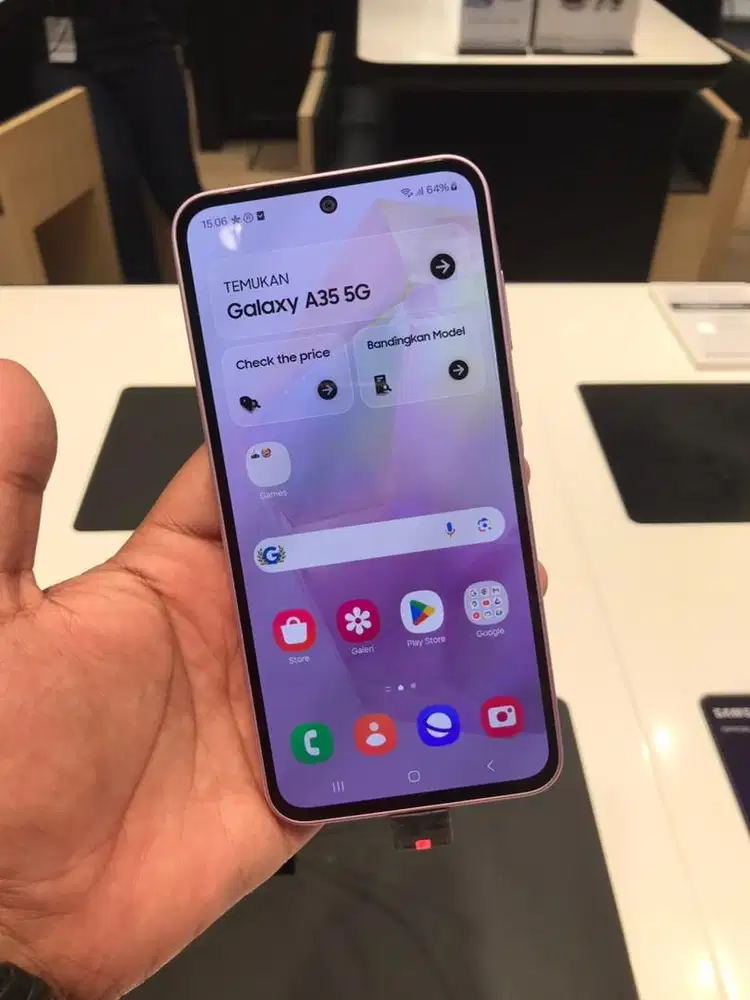 Kredit Samsung galaxy A35 5G 128gb promo handphone bunga 0% free 1x