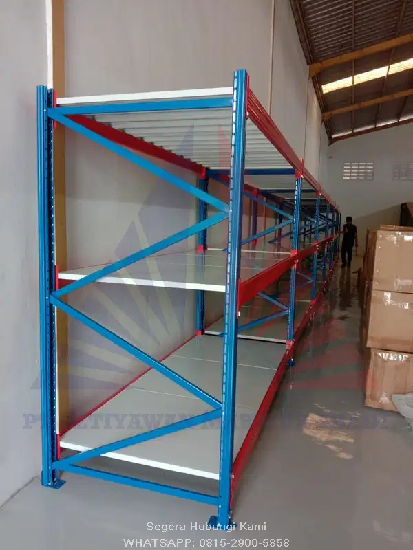 PUSAT RAK SHELVING AMBALAN KAPASITAS 1000KG PER LEVEL