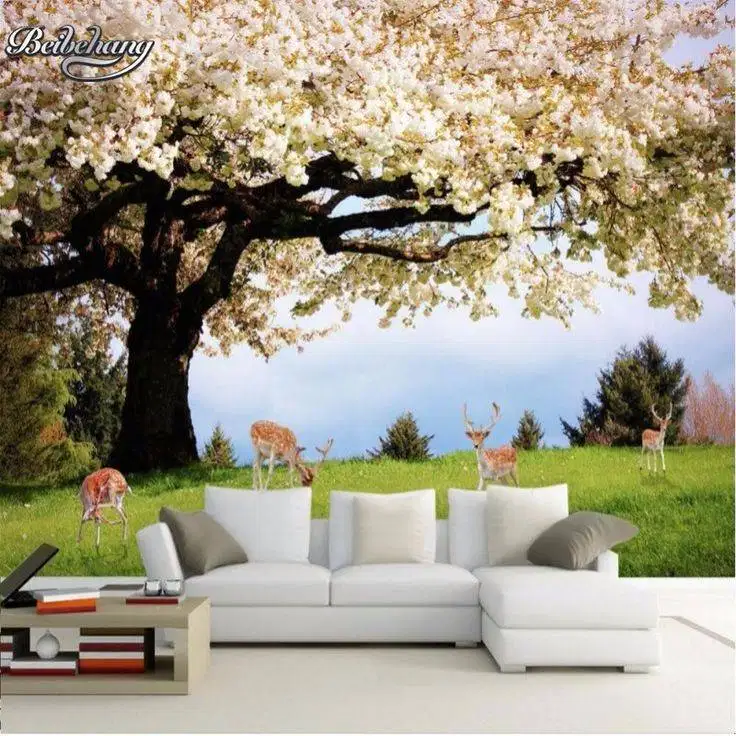 Jual gorden hordeng gordyn tirai jendela wallpaper dinding 3d custom