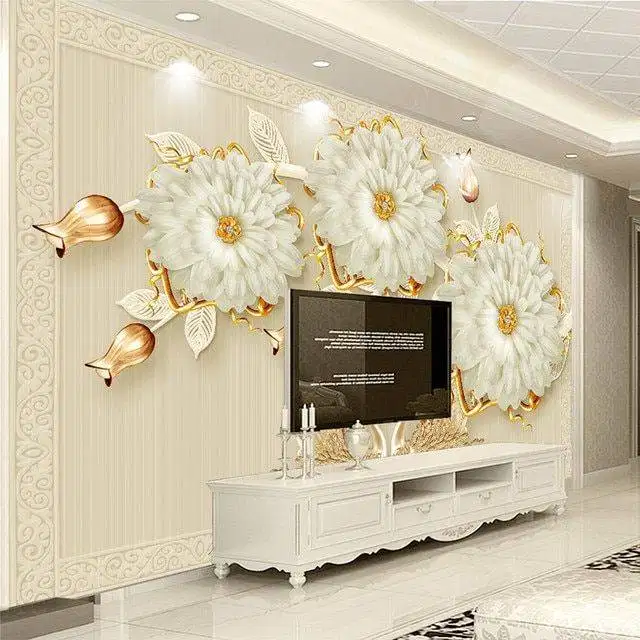 Pesan wallpaper dinding 3d custom toko jual dan pasang gorden murah