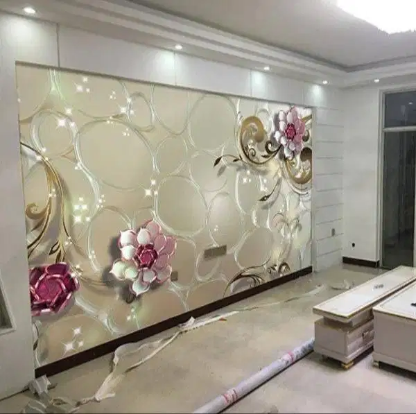 Pesan wallpaper dinding 3d custom toko jual dan pasang gorden murah