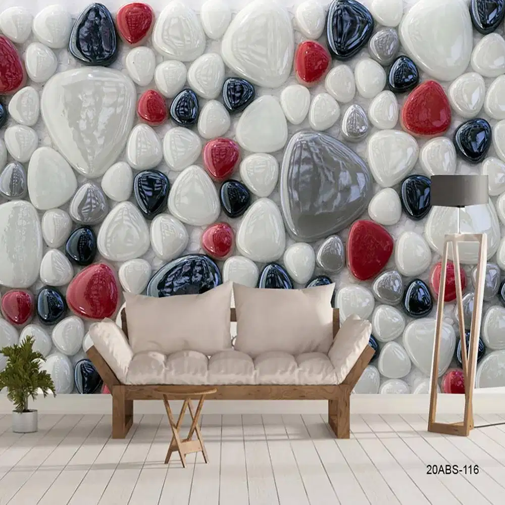 Jual gorden hordeng gordyn tirai jendela wallpaper dinding 3d custom