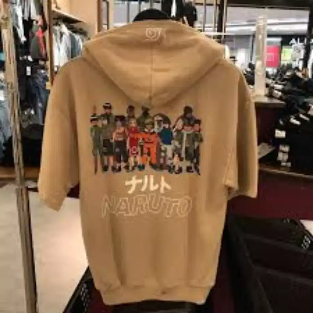 Uniqlo hoodie yellow naruto