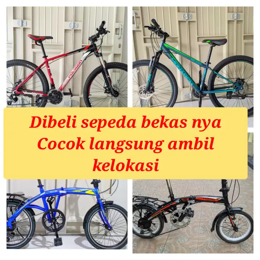 Di beli sepeda bekas tak terpakai & mau di jual + siap ambil kelokasi