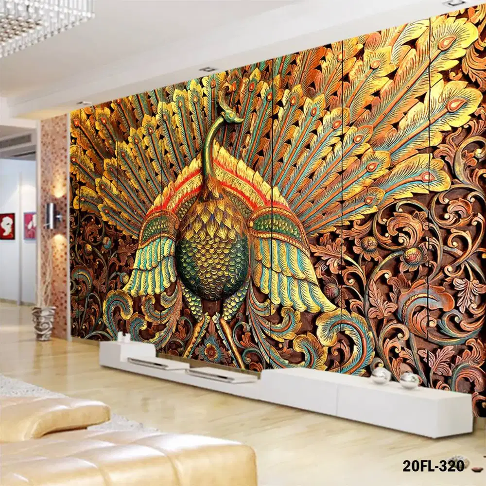 Jual gorden hordeng gordyn tirai jendela wallpaper dinding 3d custom