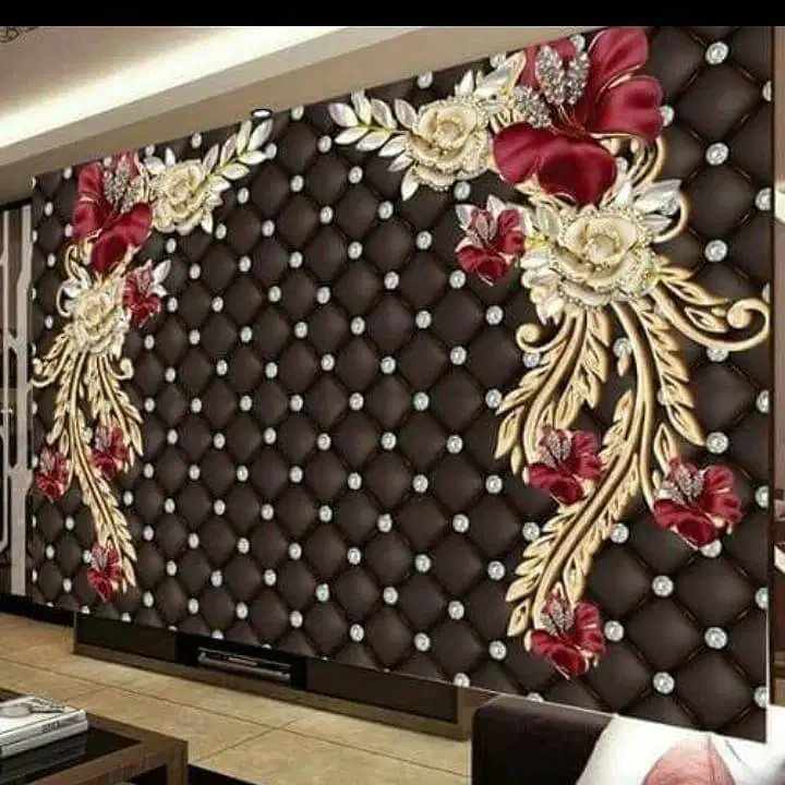 Jual gorden hordeng gordyn tirai jendela wallpaper dinding 3d custom