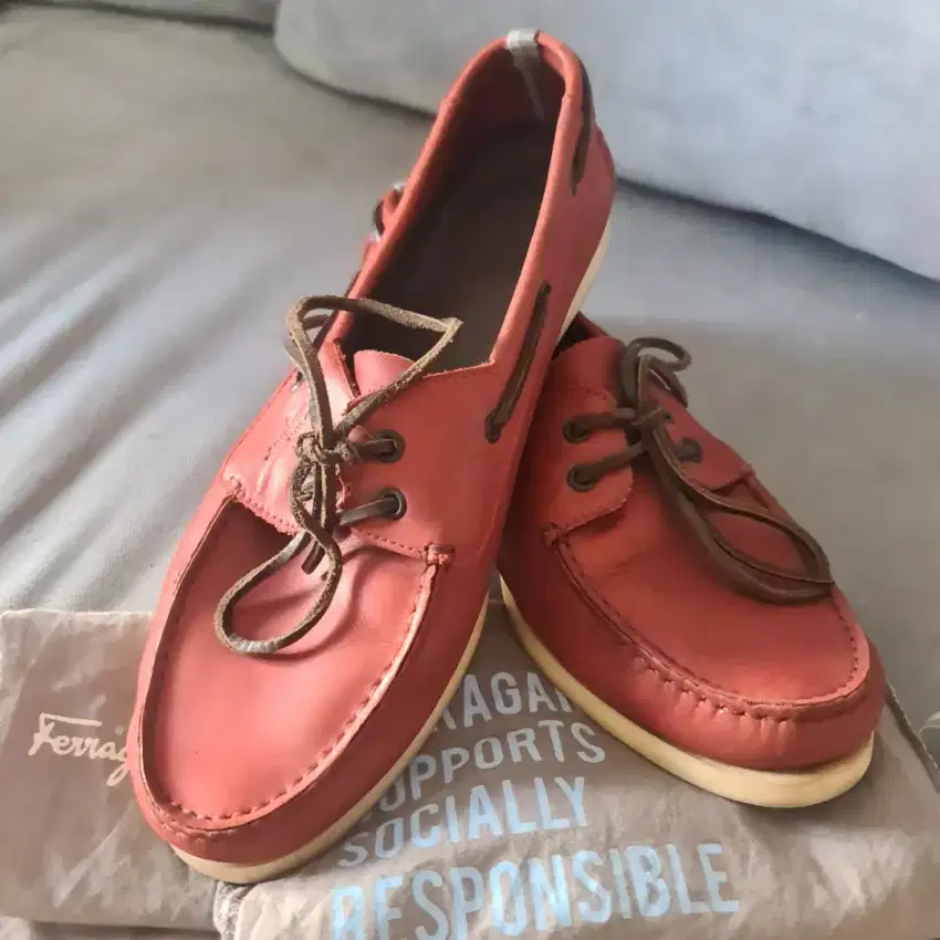 Salvatore Ferragamo Boat Shoes Original