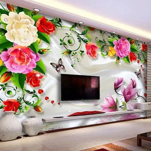Jual gorden hordeng gordyn tirai jendela wallpaper dinding 3d custom