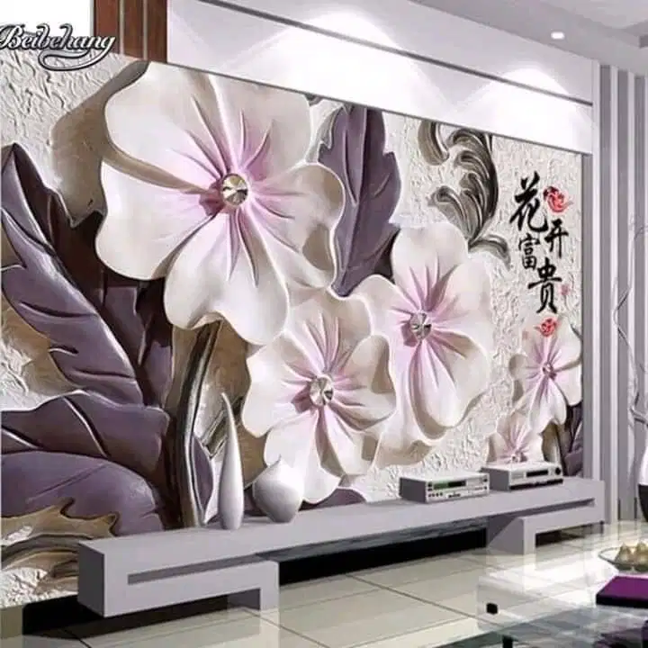 Pesan wallpaper dinding 3d custom toko jual dan pasang gorden murah