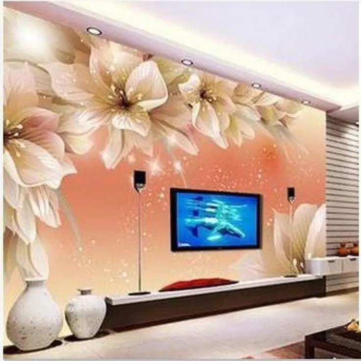Jual gorden hordeng gordyn tirai jendela wallpaper dinding 3d custom