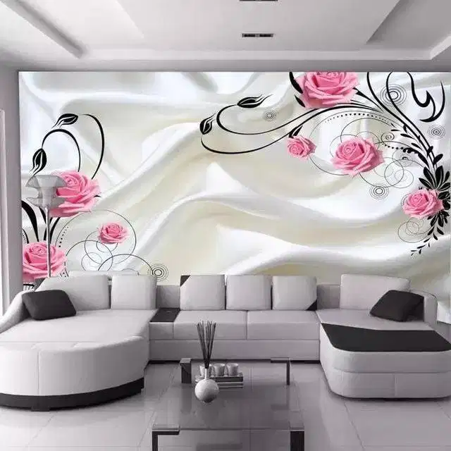 Pesan wallpaper dinding 3d custom toko jual dan pasang gorden murah