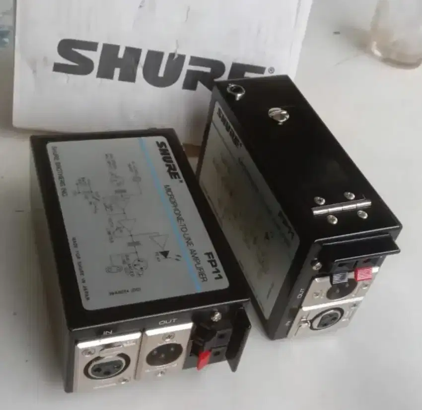 Preeamp Microphone Direct Box Mic Shure FP11 Original Japan