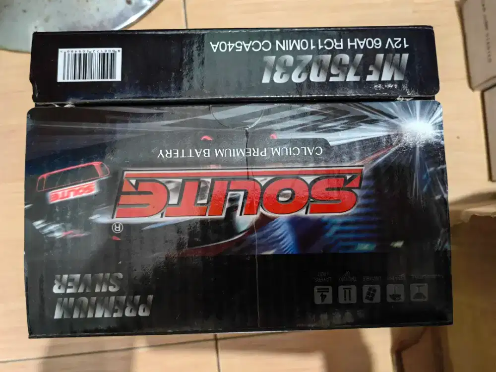 AKI Mobil 60ah MF75D23L Solite (Korea)