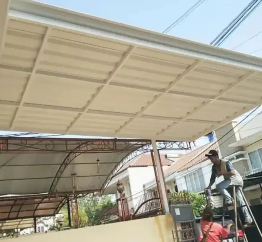 Kanopi atap alderon tebal