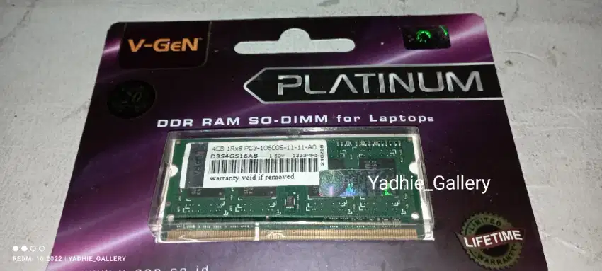 RAM DDR3 SODIMM VGEN 4GB