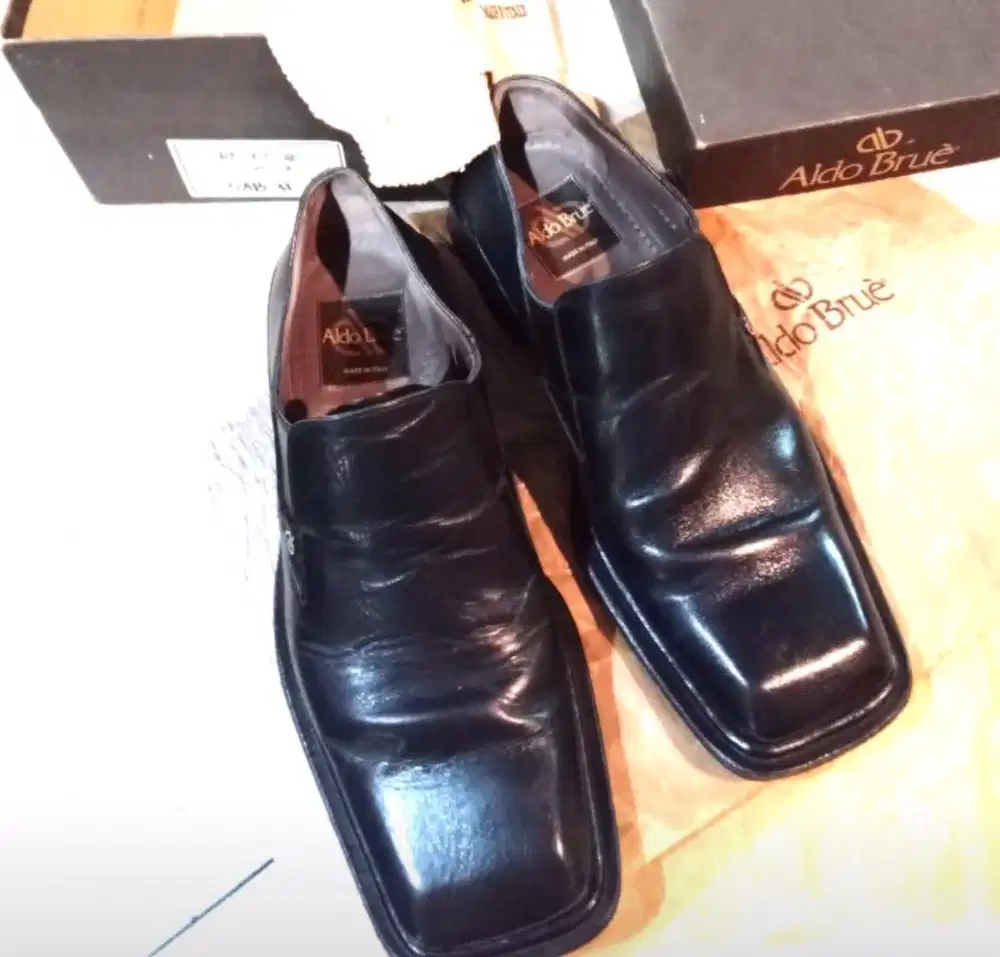 Vintage sepatu Aldo brue leather italy original