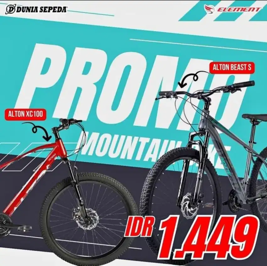 PROMOO SEPEDA GUNUNG 1JUTAAN