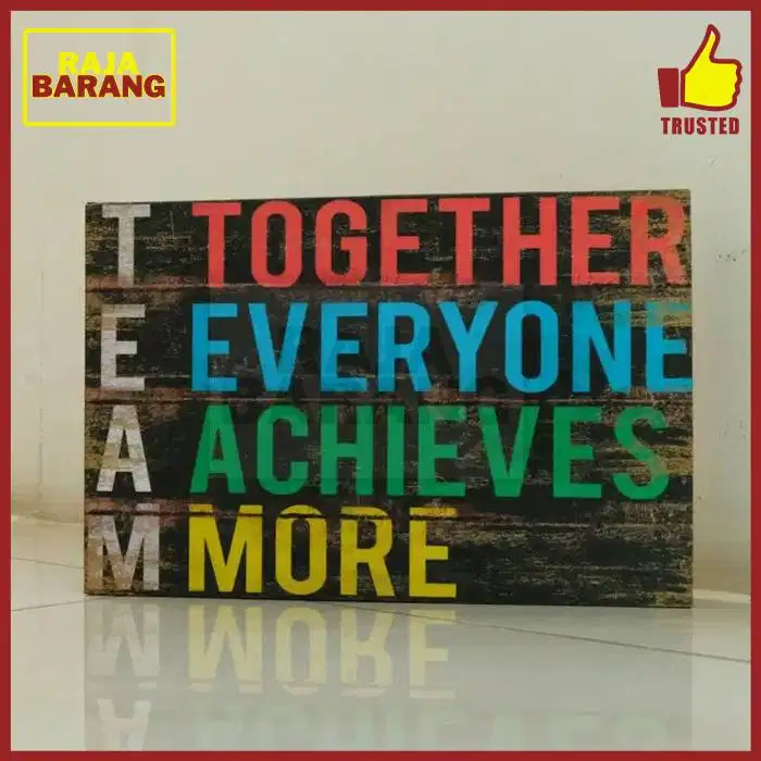 Hiasan Pajangan Dinding Poster Team