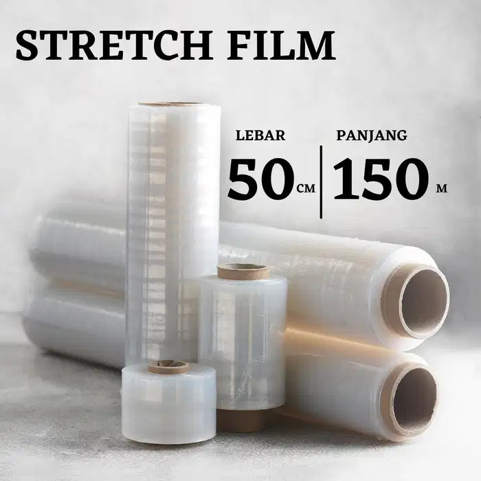 Plastik Wraping (stretch Film) 50 cmx150 m warna bening